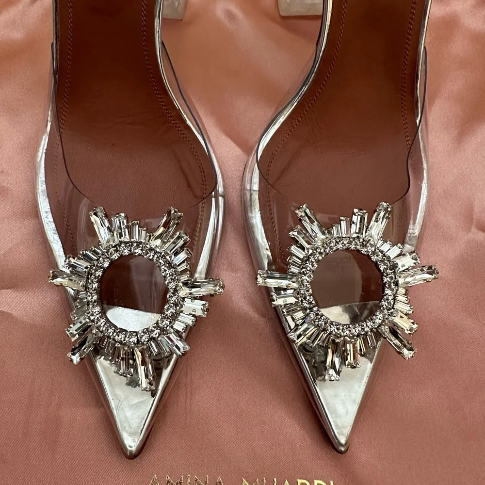 SOLD! AMINA MUADDI BEGUM PVC SLINGBACK - Picture 5 of 9